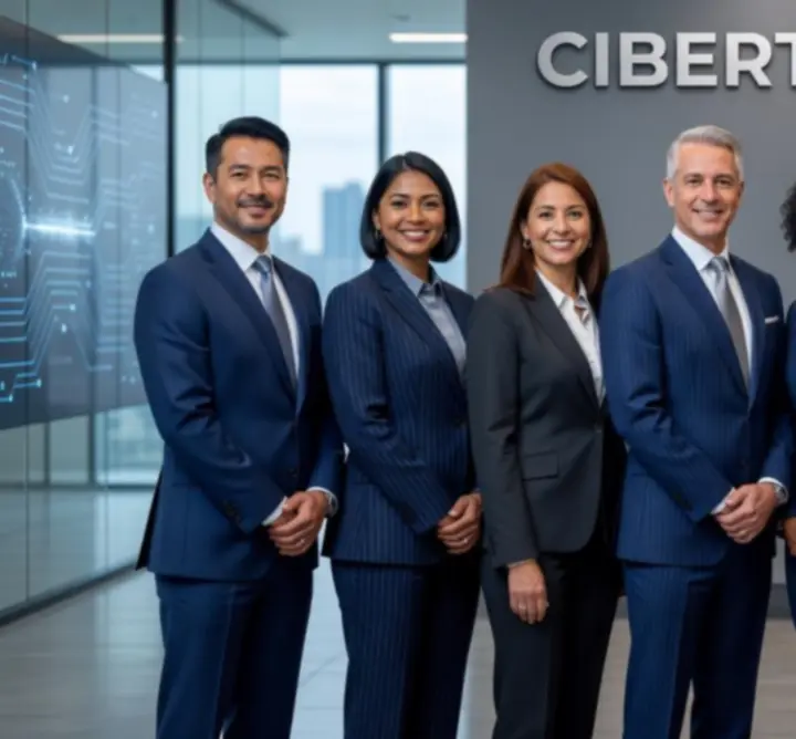Group portrait of CIBERTS LTD leadership team